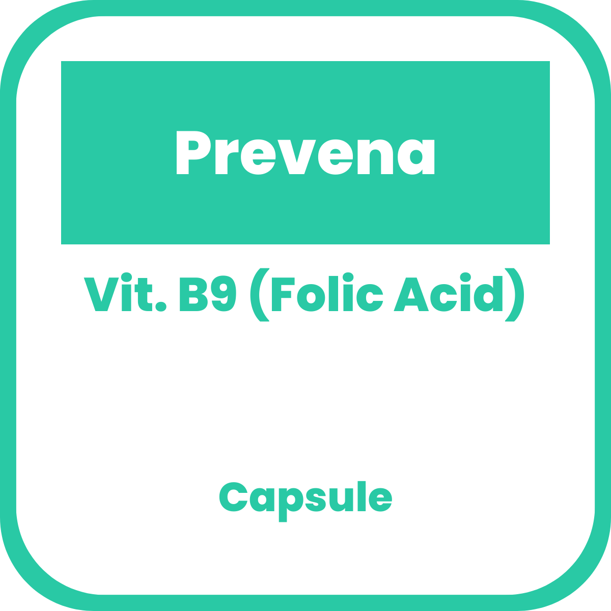 PREVENA Folic Acid Vit. B9 5mg Capsule 1 s price in the